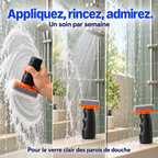 Soin anticalcaire et anti-gouttes pour paroi de douche