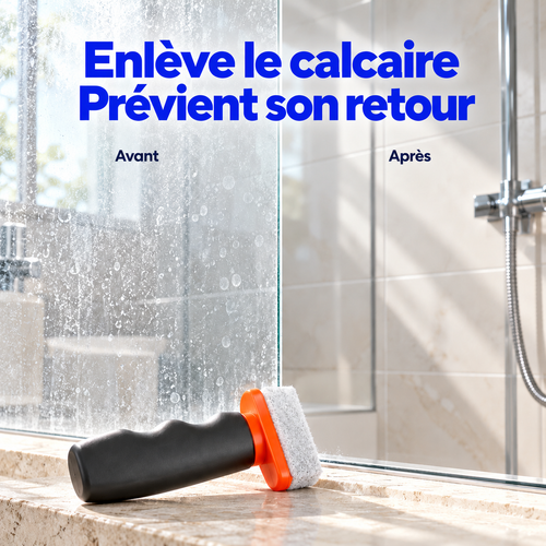 Soin anticalcaire et anti-gouttes pour paroi de douche